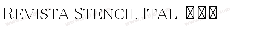 Revista Stencil Ital字体转换
